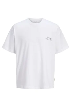 T-shirt loose em algodão