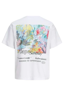 T-shirt loose em algodão