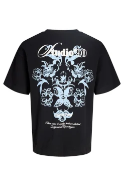 T-shirt loose em algodão