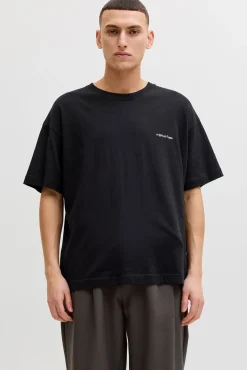 T-shirt loose em algodão