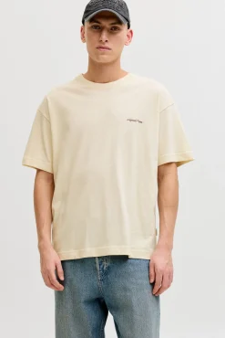 T-shirt loose em algodão