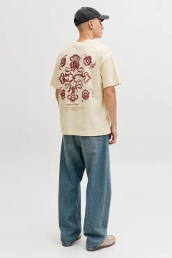 T-shirt loose em algodão