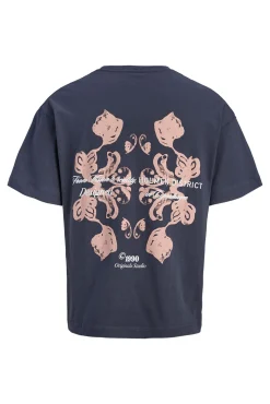 T-shirt loose em algodão