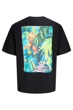 T-shirt loose em algodão