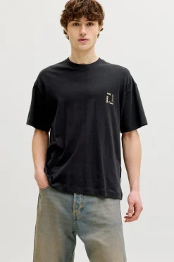T-shirt loose em algodão