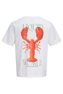 T-shirt loose fit em algodão