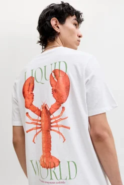 T-shirt loose fit em algodão