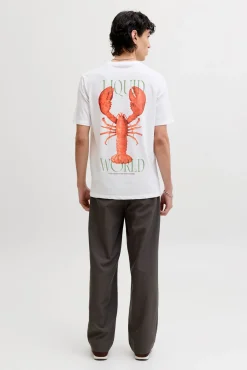 T-shirt loose fit em algodão