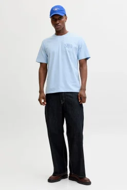 T-shirt loose fit em algodão