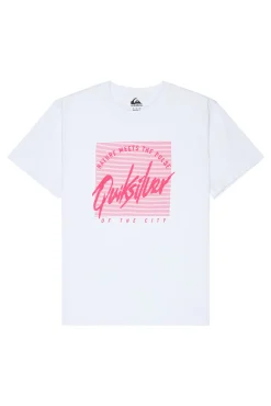 T-shirt manga curta com logo