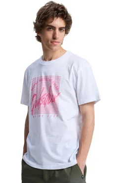 T-shirt manga curta com logo