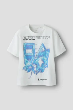 T-shirt manga curta Play Station