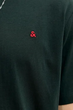 T-shirt regular bordada