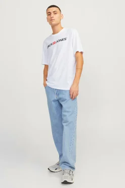 T-shirt regular com logo