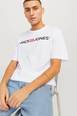 T-shirt regular com logo