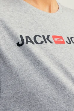 T-shirt regular com logo