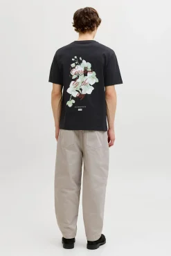 T-shirt relaxed com estampado nas costas