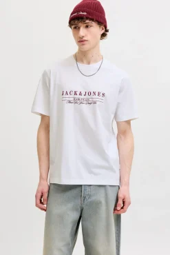 T-shirt relaxed em algodão