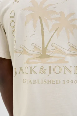 T-shirt slim com estampado nas costas