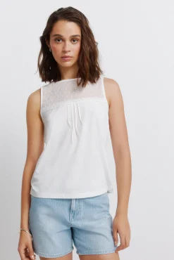 T-shirt alças plumeti