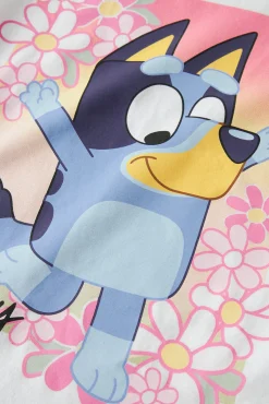 T-shirt Bluey manga curta menina