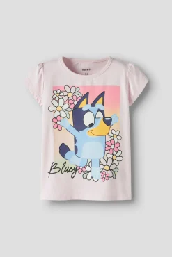 T-shirt Bluey manga curta menina