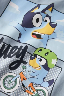T-shirt Bluey manga curta para menino