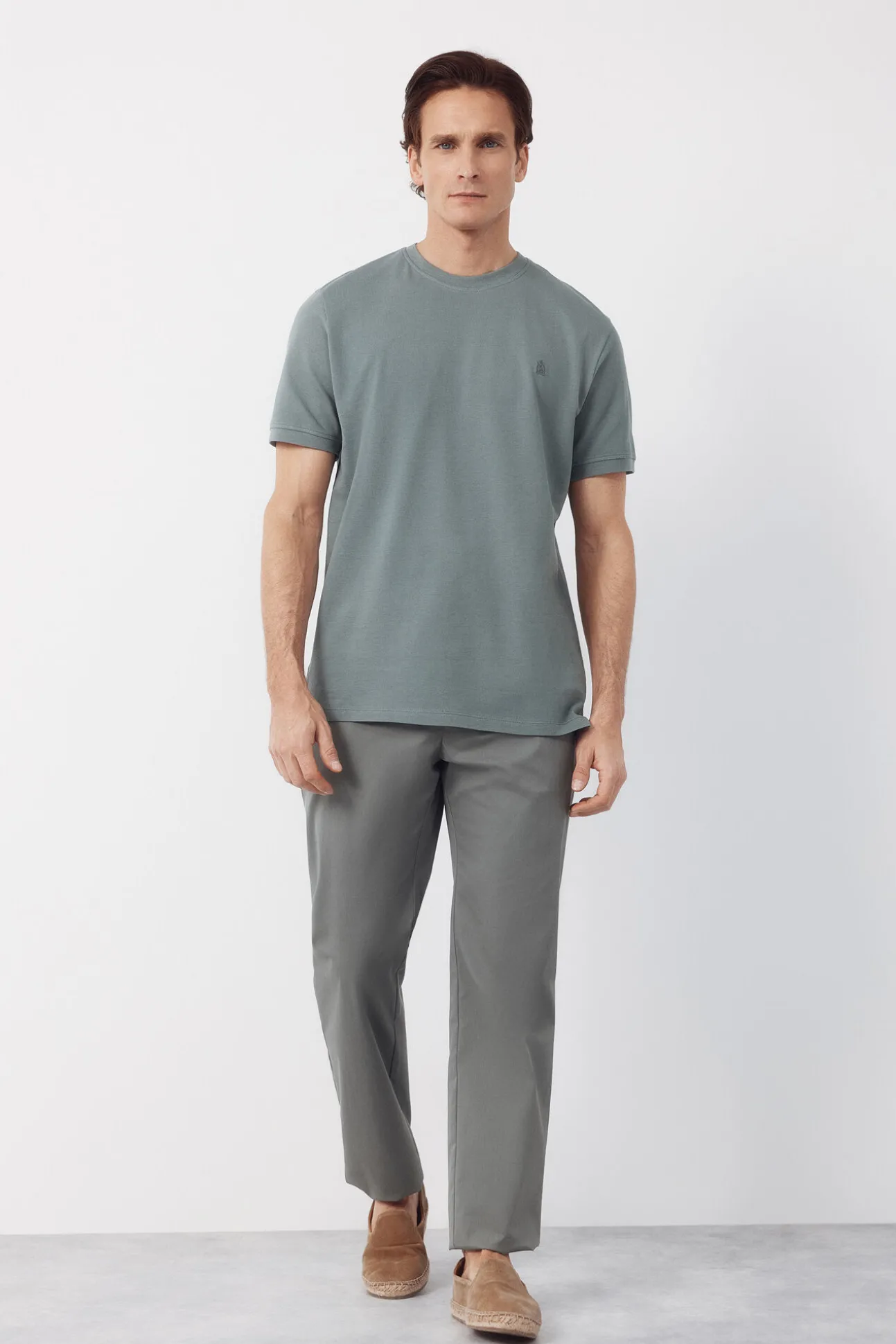 T-shirt básica em piqué