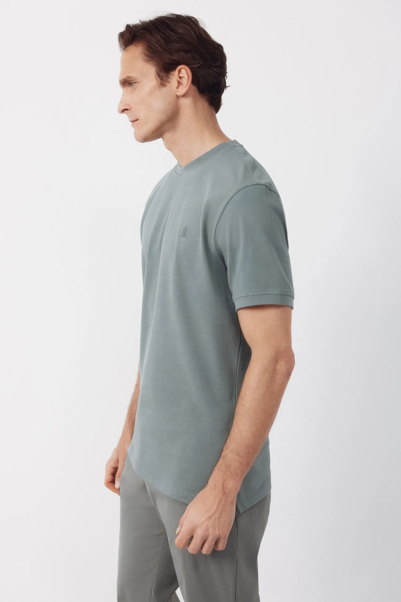 T-shirt básica em piqué