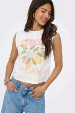 T-shirt comprida gola redonda