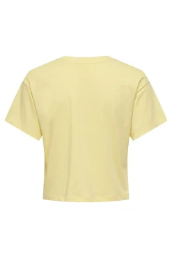 T-shirt crop de manga curta