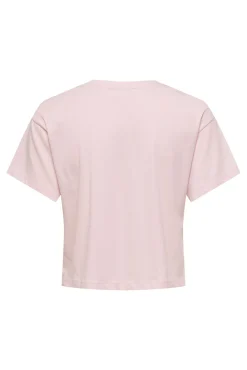 T-shirt crop de manga curta