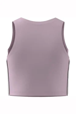 T-shirt curta acolchoada 3 riscas