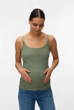 T-shirt de alças amamentação