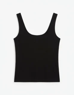 T-shirt de alças duplo tecido