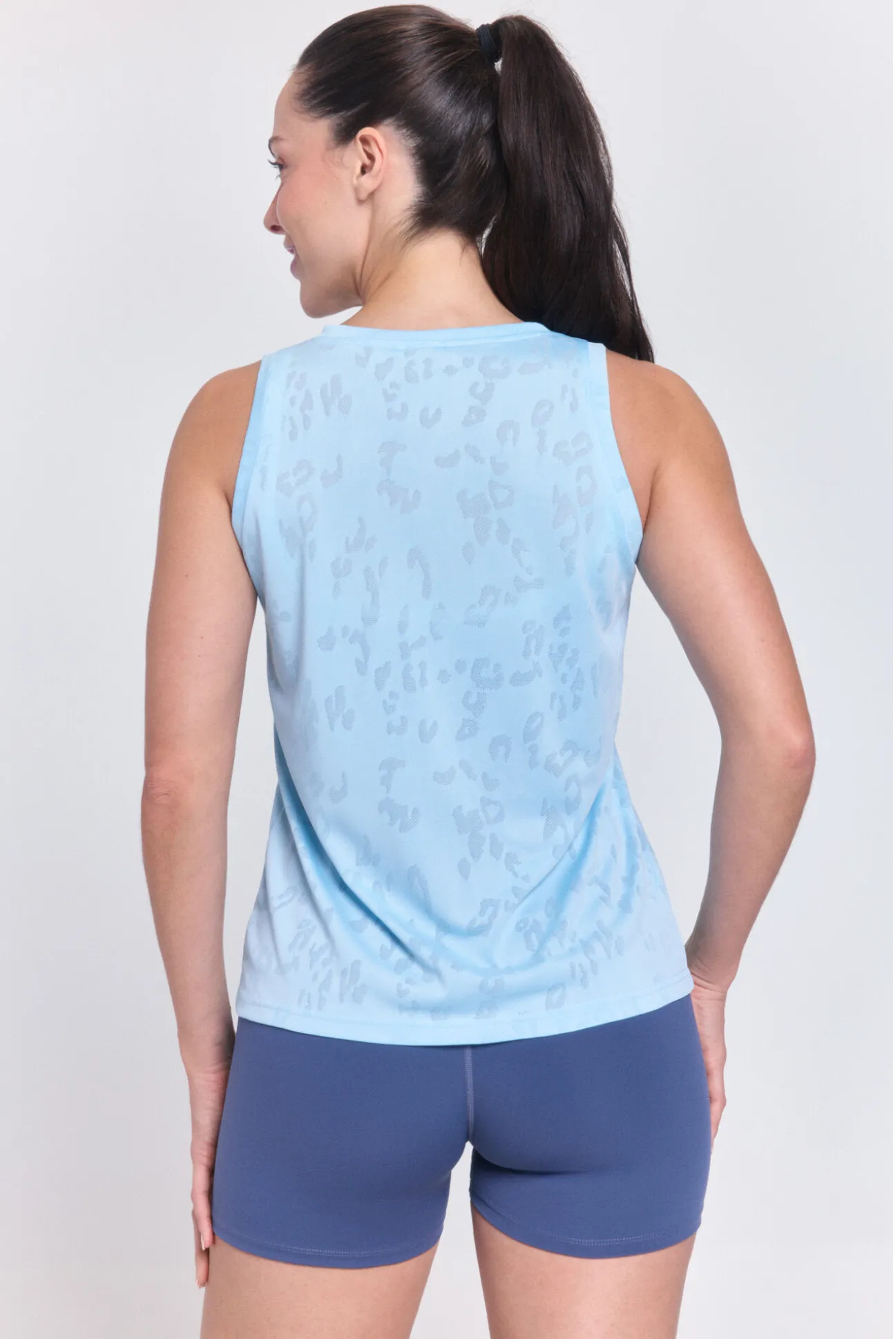T-shirt de alças em mesh