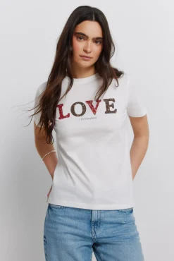 T-shirt de algodão com desenho