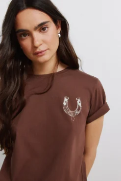 T-shirt de algodão com desenho