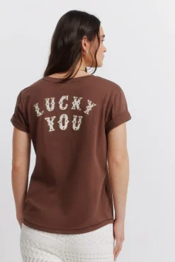T-shirt de algodão com desenho