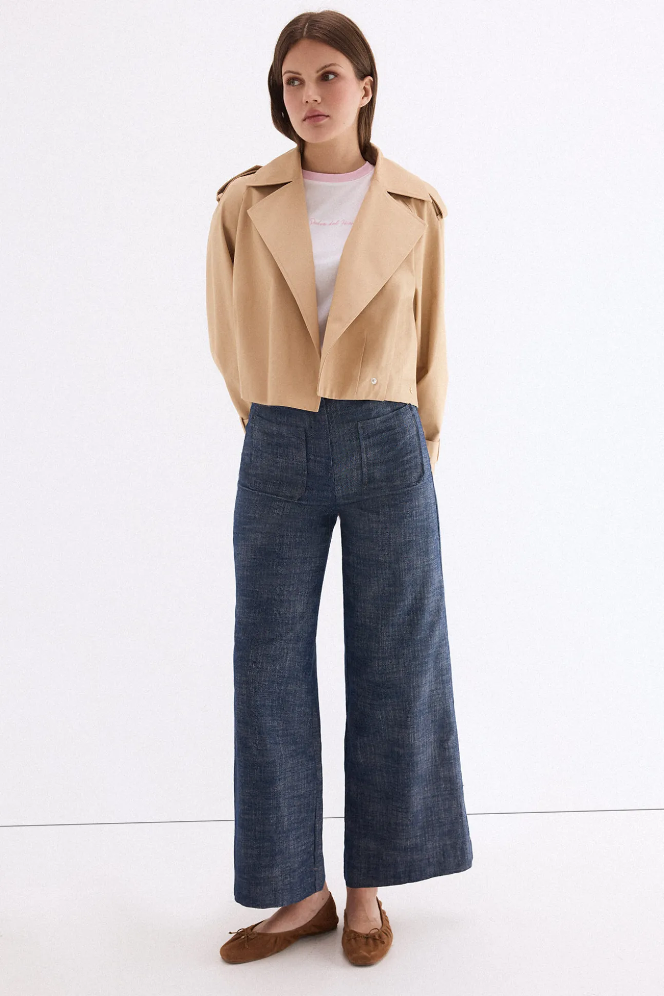 T-shirt de contraste pedro del hierro