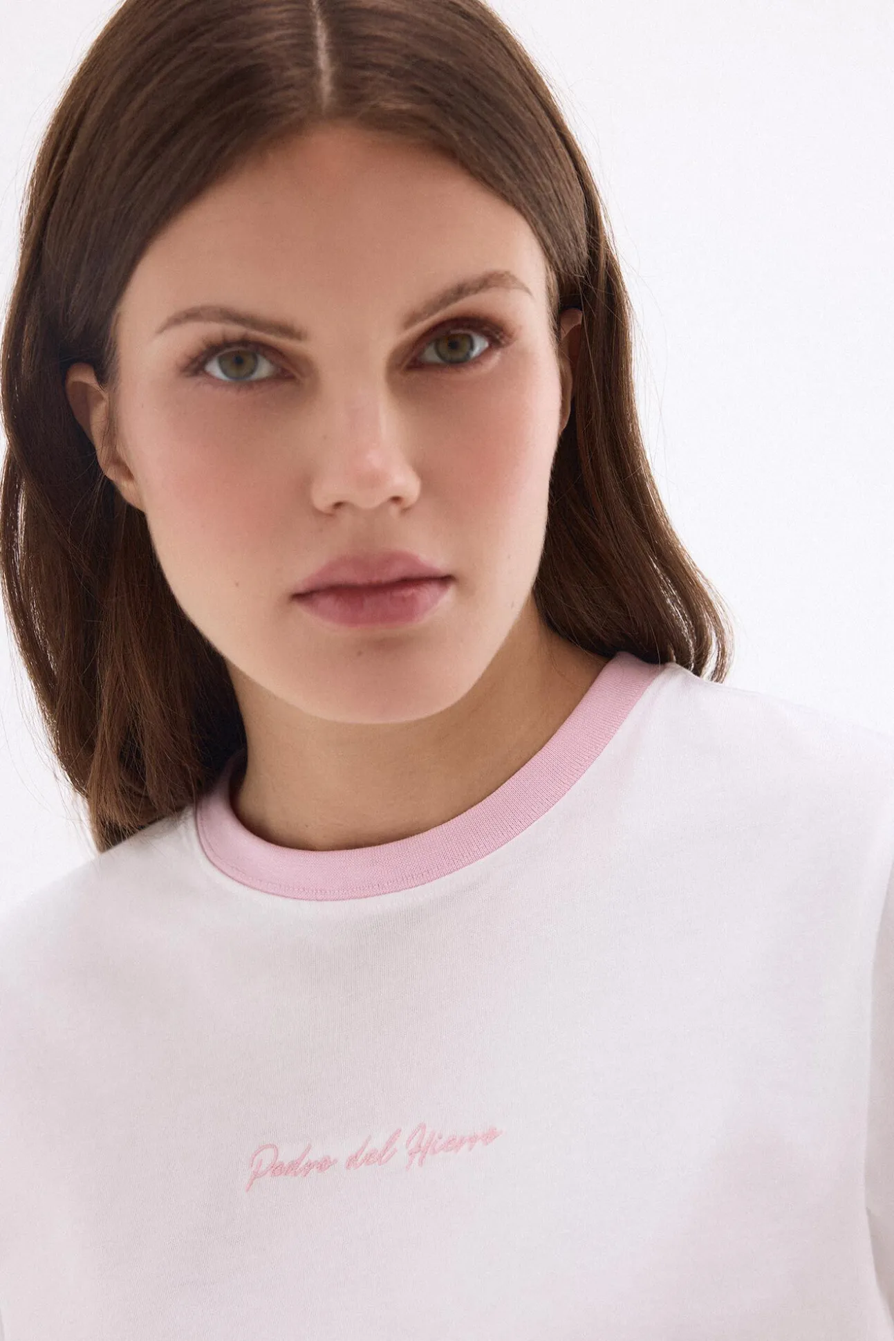 T-shirt de contraste pedro del hierro