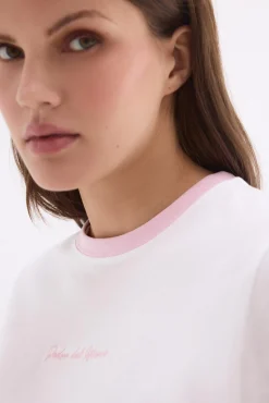 T-shirt de contraste pedro del hierro