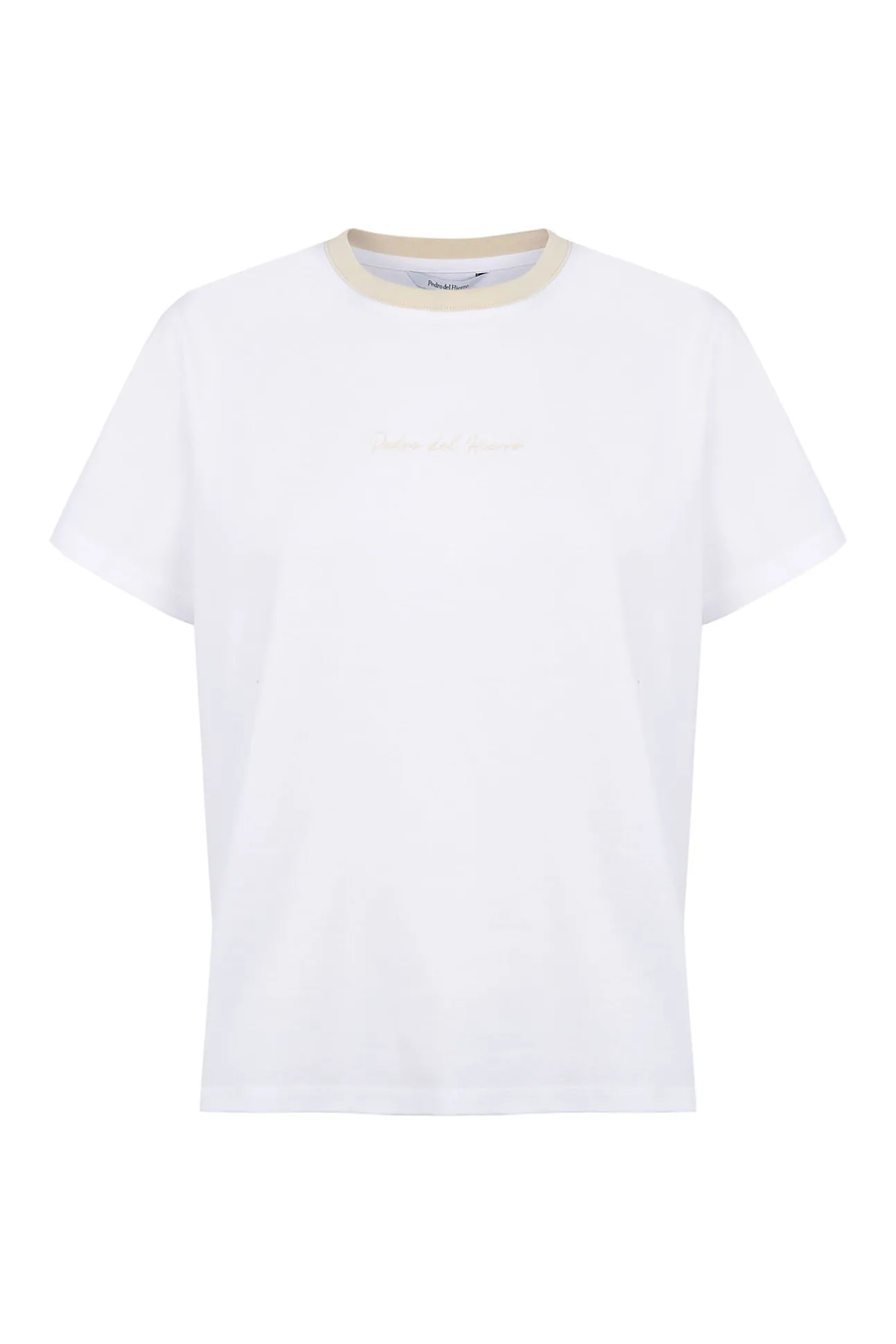 T-shirt de contraste pedro del hierro