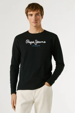 T-shirt de manga comprida com logo