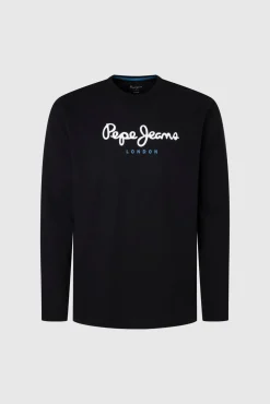 T-shirt de manga comprida com logo