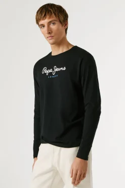 T-shirt de manga comprida com logo