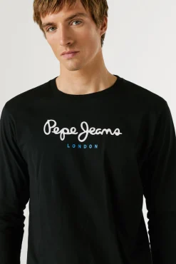 T-shirt de manga comprida com logo
