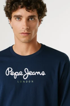 T-shirt de manga comprida com logo