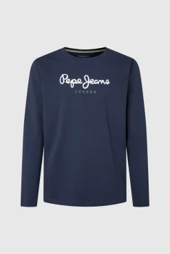 T-shirt de manga comprida com logo