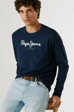 T-shirt de manga comprida com logo